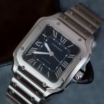 Cartier Santos WSSA0063 (2023) - Blue dial 35 mm Steel case (2/7)