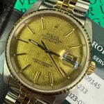 Rolex Datejust 36 16233 (1989) - Champagne wijzerplaat 36mm Goud/Staal (1/1)