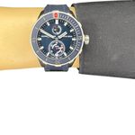 Ulysse Nardin Marine 1183-170-3/93 (2024) - Blue dial 44 mm Titanium case (8/8)