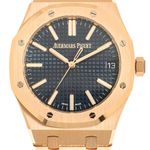 Audemars Piguet Royal Oak Selfwinding 15510OR.OO.1320OR.03 (2023) - Blue dial 41 mm Rose Gold case (2/5)