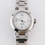 Cartier Pasha C 2475 (2008) - White dial 35 mm Steel case (2/5)