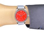 NOMOS Club Neomatik 743 (2022) - Rood wijzerplaat 37mm Staal (7/8)