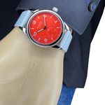 NOMOS Club Neomatik 743 (2022) - Red dial 37 mm Steel case (3/8)