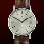 Omega Genève 166.0163 (1973) - Wit wijzerplaat 35mm Staal (1/8)