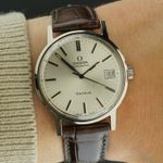 Omega Genève 166.0163 (1973) - Wit wijzerplaat 35mm Staal (2/8)