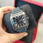 Cartier Santos WSSA0039 (2025) - Black dial 39 mm Steel case (1/8)