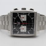 TAG Heuer Monaco CBL2113.BA0644 (2022) - Zwart wijzerplaat 39mm Staal (5/8)