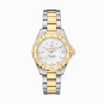 TAG Heuer Aquaracer Lady WBD1320.BB0320 (2026) - Wit wijzerplaat 32mm Goud/Staal (1/1)