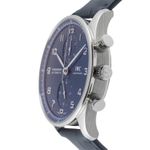IWC Portuguese Chronograph IW371606 (Unknown (random serial)) - Blue dial 41 mm Steel case (6/8)