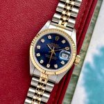 Rolex Lady-Datejust 69173G (1993) - Blue dial 26 mm Gold/Steel case (1/8)