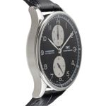 IWC Portuguese Chronograph IW371404 (Unknown (random serial)) - Black dial 41 mm Steel case (7/8)