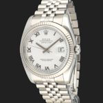 Rolex Datejust 36 116234 (2005) - Wit wijzerplaat 36mm Staal (1/8)