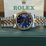 Rolex Datejust 31 68273 (1991) - Blue dial 31 mm Gold/Steel case (3/8)