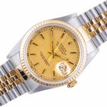 Rolex Datejust 36 16233 (1991) - Champagne dial 36 mm Gold/Steel case (1/8)