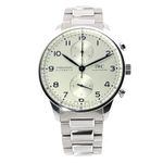 IWC Portuguese Chronograph IW371617 (2021) - Silver dial 41 mm Steel case (2/8)
