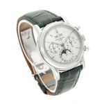 Patek Philippe Perpetual Calendar Chronograph 3970E (1998) - Silver dial 37 mm Yellow Gold case (3/7)