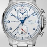 IWC Portuguese Yacht Club Chronograph IW390702 (2025) - Zilver wijzerplaat 45mm Staal (1/1)