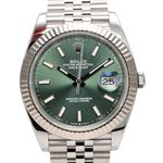 Rolex Datejust 41 126334 (2023) - Green dial 41 mm Steel case (1/8)