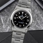 Rolex Explorer 14270 (Unknown (random serial)) - Black dial 36 mm Steel case (3/8)