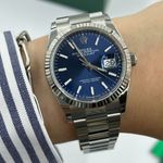 Rolex Datejust 36 126234 (2024) - Blue dial 36 mm Steel case (5/8)