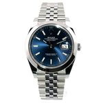 Rolex Datejust 41 126300 (2022) - Blue dial 41 mm Steel case (2/8)