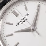 Patek Philippe Calatrava 3998G (2001) - Silver dial 34 mm White Gold case (5/8)