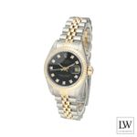 Rolex Lady-Datejust 69173 (1990) - Black dial 26 mm Gold/Steel case (4/8)