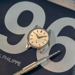 Patek Philippe Calatrava 96 (1940) - White dial 31 mm Steel case (3/8)