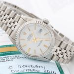 Rolex Datejust 36 16030 (Unknown (random serial)) - White dial 36 mm Steel case (8/8)