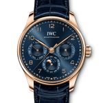 IWC Portuguese Perpetual Calendar IW344205 (2024) - Blauw wijzerplaat 42mm Roodgoud (1/1)