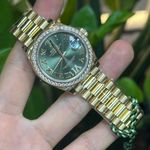 Rolex Datejust 31 278288RBR (2023) - Green dial 31 mm Yellow Gold case (5/5)