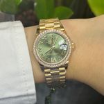 Rolex Datejust 31 278288RBR (2023) - Green dial 31 mm Yellow Gold case (1/5)