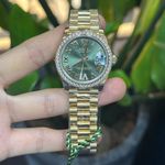 Rolex Datejust 31 278288RBR (2023) - Green dial 31 mm Yellow Gold case (2/5)