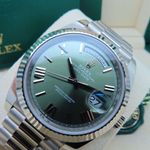 Rolex Day-Date 40 228239 (2024) - Green dial 40 mm White Gold case (2/8)