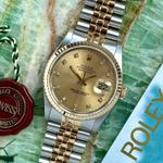 Rolex Datejust 36 16233 (1988) - Goud wijzerplaat 36mm Goud/Staal (1/8)