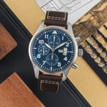 IWC Pilot Chronograph IW377706 (Unknown (random serial)) - Blue dial 43 mm Steel case (1/8)