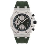 Audemars Piguet Royal Oak Offshore 26238TI.OO.A056CA.01 (2021) - Green dial 42 mm Titanium case (1/8)