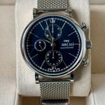 IWC Portofino Chronograph IW391010 (2018) - Zwart wijzerplaat 42mm Staal (2/7)