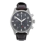 IWC Pilot Spitfire Chronograph IW387802 (2014) - Grey dial 43 mm Steel case (1/8)