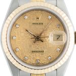 Rolex Lady-Datejust 69173 (1981) - Champagne dial 26 mm Gold/Steel case (2/5)