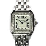 Cartier Panthère W4PN0007 (2024) - Wit wijzerplaat 30mm Staal (1/8)