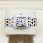 Cartier Panthère 1100 (1995) - White dial 27 mm Gold/Steel case (5/8)