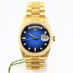 Rolex Day-Date 36 18248 (1993) - Blue dial 36 mm Yellow Gold case (1/1)