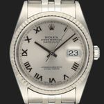 Rolex Datejust 36 16234 (2004) - Zilver wijzerplaat 36mm Staal (2/8)