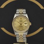 Rolex Datejust 36 16233 (2000) - Gold dial 36 mm Gold/Steel case (1/7)