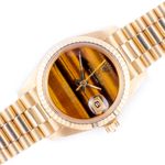 Rolex Lady-Datejust 6917 (1982) - Bruin wijzerplaat 26mm Geelgoud (1/8)