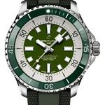 Breitling Superocean 44 A17376A31L1S1 (2026) - Groen wijzerplaat 44mm Staal (1/1)