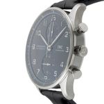 IWC Portuguese Chronograph IW371609 (Unknown (random serial)) - Black dial 41 mm Steel case (6/8)
