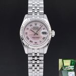 Rolex Lady-Datejust 179174 (2008) - Parelmoer wijzerplaat 26mm Staal (1/8)