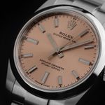 Rolex Oyster Perpetual 34 124200 (2022) - Roze wijzerplaat 34mm Staal (3/8)